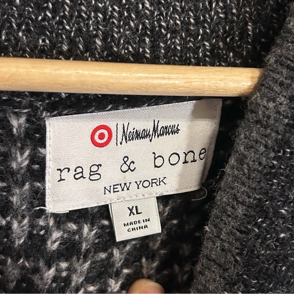 Rag & Bone for Neiman Marcus Target Collection Shawl Collar Cardigan Sweater XL - Picture 7 of 8